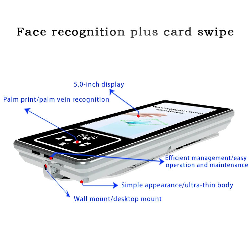 Android Biometric Attendance System Face Palmprint Palm Vein Recognition Integrated SDK API TCP Network OEM/ODM Customized Logo