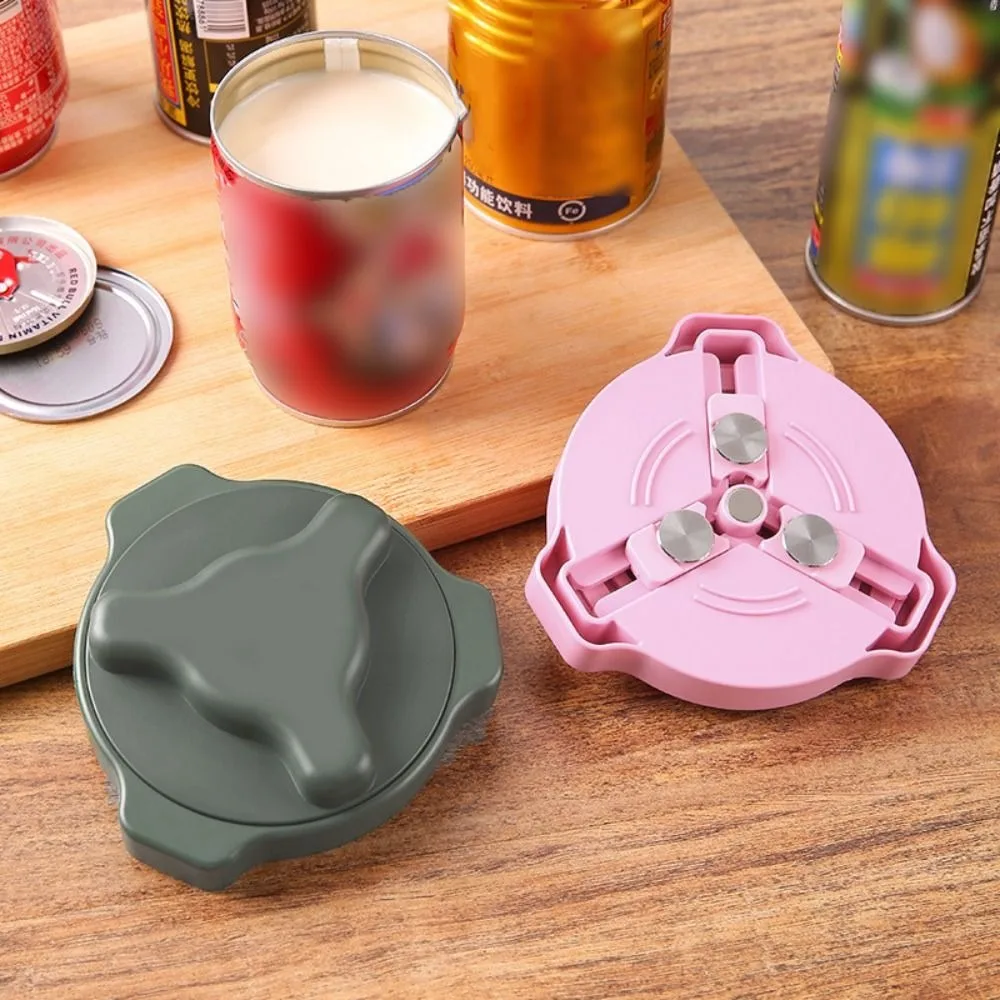 Portable Manual Screw Can Opener Magnetic Rotating Design Twist Cola Can Opener Labor-Saving Bottle Lid Open Device Weak Hand