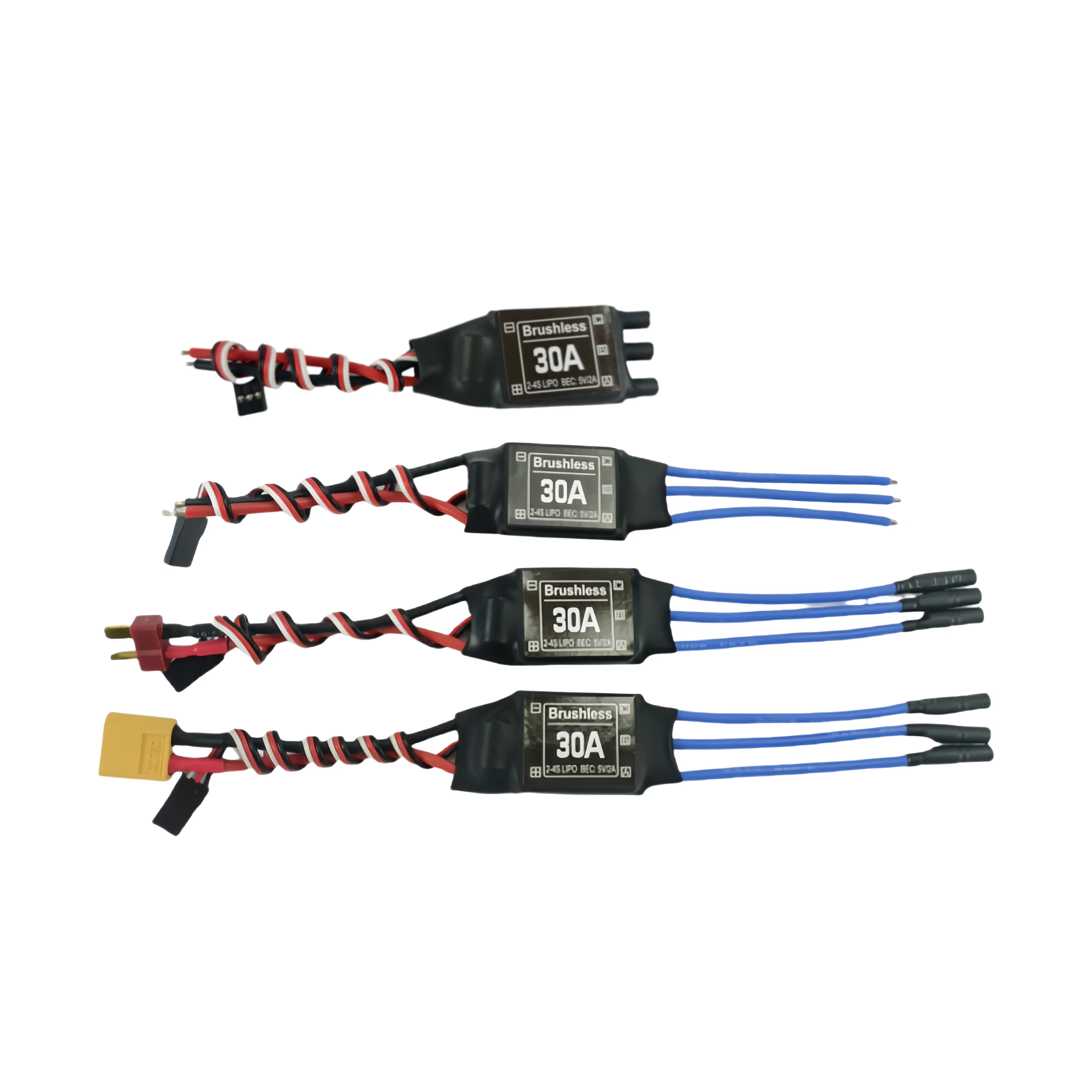 1pcs black background white label 30A ESC, suitable for RC FPV quadcopter RC aircraft helicopter