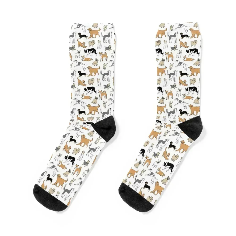

Dogs Fun Socks cool sports and leisure Heating sock compression Socks For Men Women's