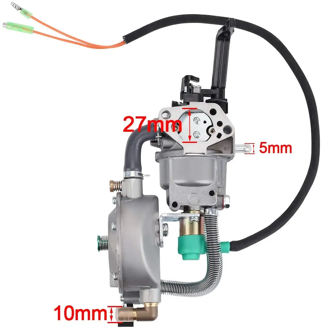 Imagem -04 - Gpl tipo Carburador Duplo Combustível Gx390 para Kit de Conversão Lpg Compatível para Honda Gx390 188f 4.55.5kw