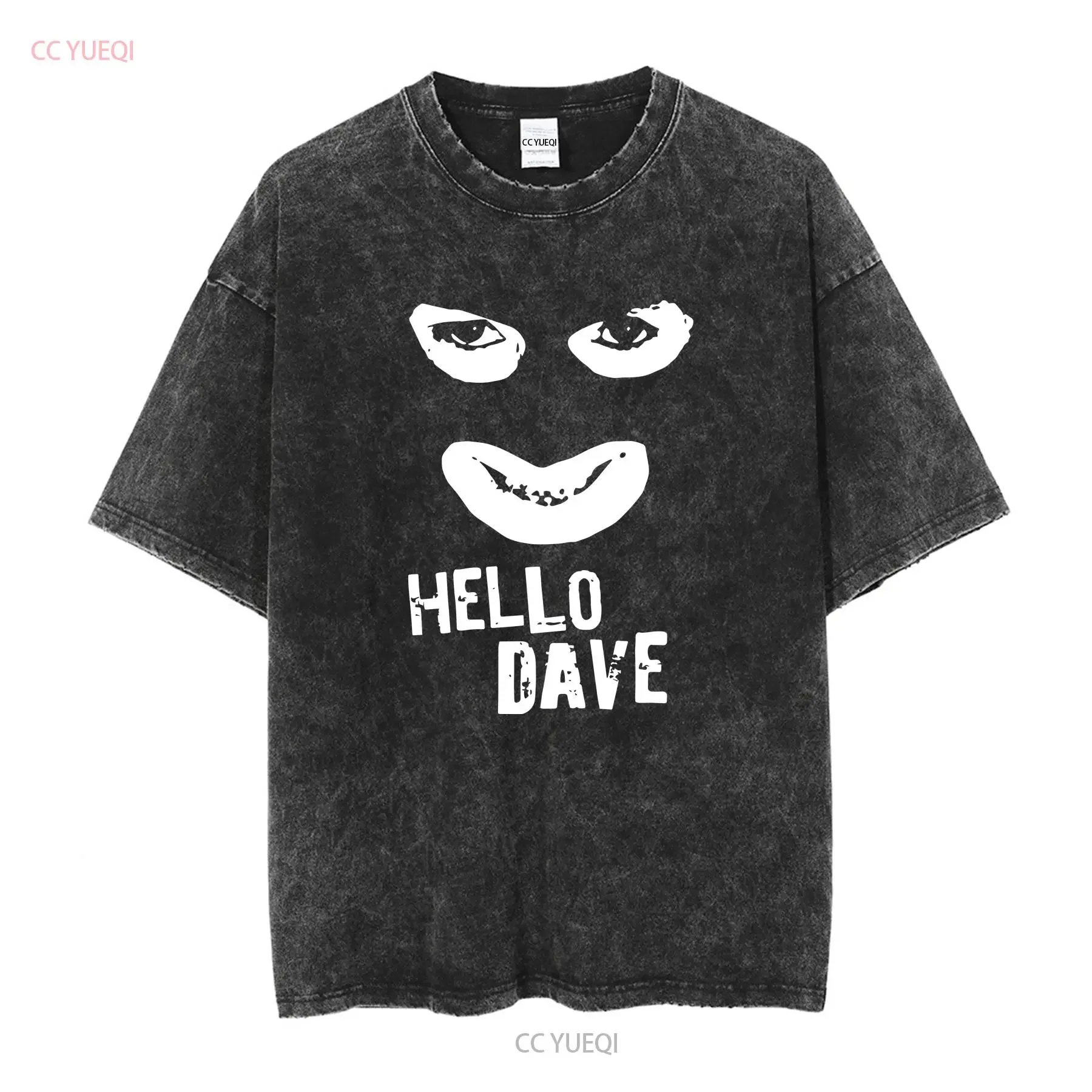 مرحبا ديف بابا لازارو تي شيرت جامعة السادة Reece المقصات طويلة الأكمام خمر غسلها الجرافيك مصمم الملابس