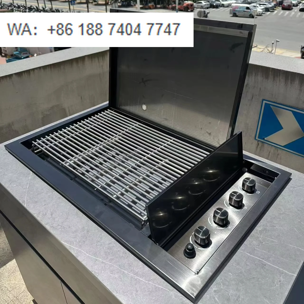 

Enhanced 304 Stainless Steel 4 Burner 35'' Gas Grill High Heating Ideal for BBQ Island Setups