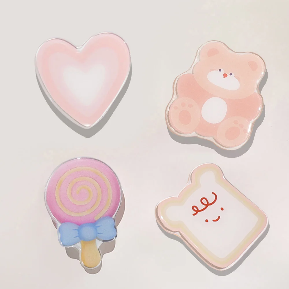 

Cute Butterfly Love Heart Phone Socket Holder Finger Grip Tok Bracket For iPhone 15Pro Samsung Universal Folding Stand Griptok