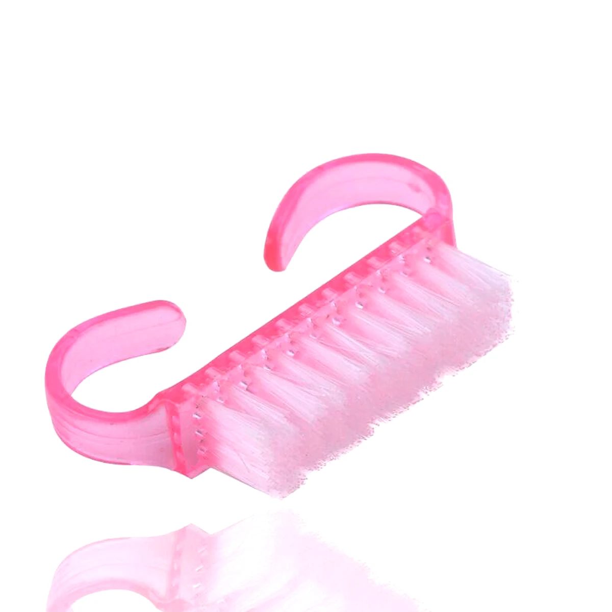 2 szt./5 szt./10 szt. Szczoteczka do czyszczenia paznokci Różowa Akrylowa Szczoteczka do Paznokci Manicure Pedicure Puder Miękki Usuwacz Plastikowe Szczoteczki do Czyszczenia Kurzu