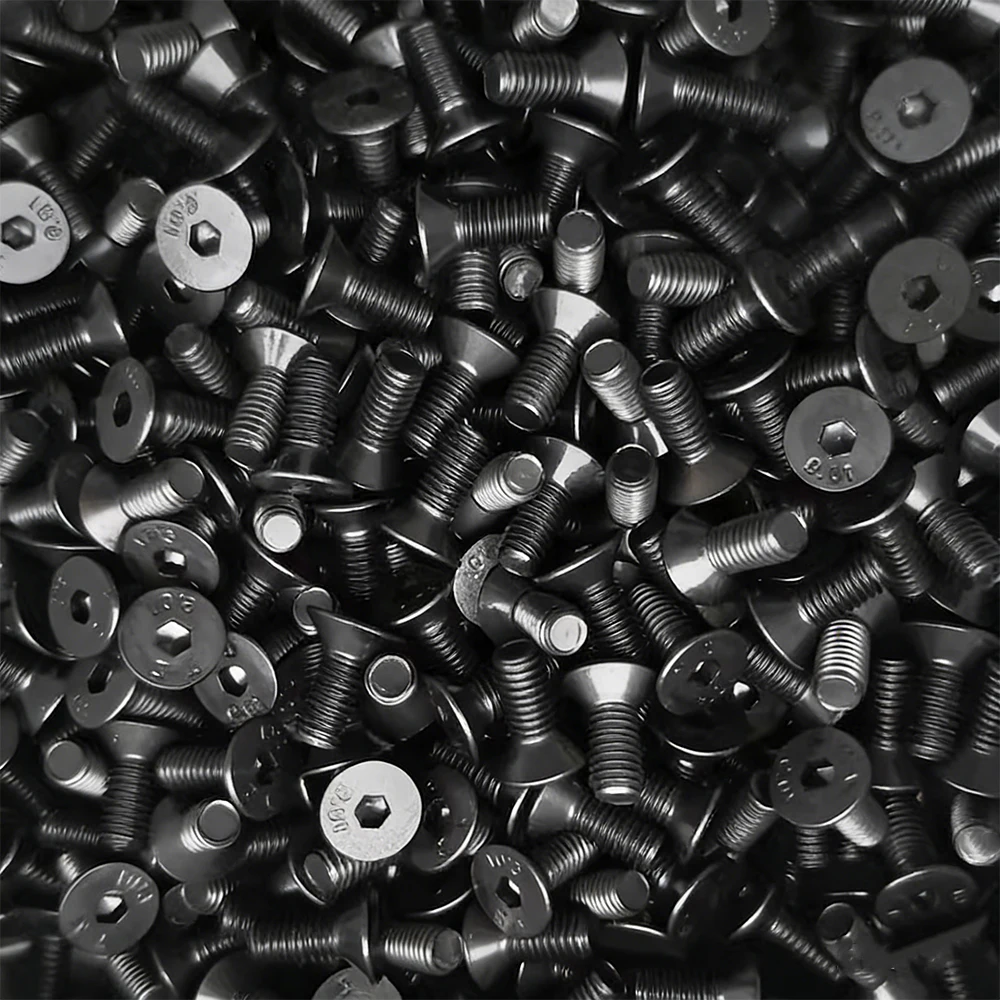 Countersunk Allen Screw M1.6 M2 M2.5 M3 Black Grade 12.9 Carbon Steel Hex Socket Flat Head Bolt Length 3/4/5/6/8/10-60mm