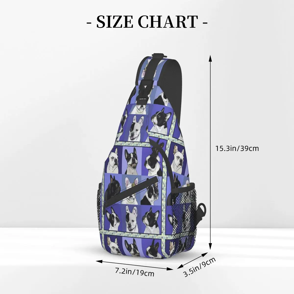 Christmas Dachshund Hiking Sling Bag Chest Crossbody Shoulder Sling Backpack Travel Hiking Daypacks Pattern Bag