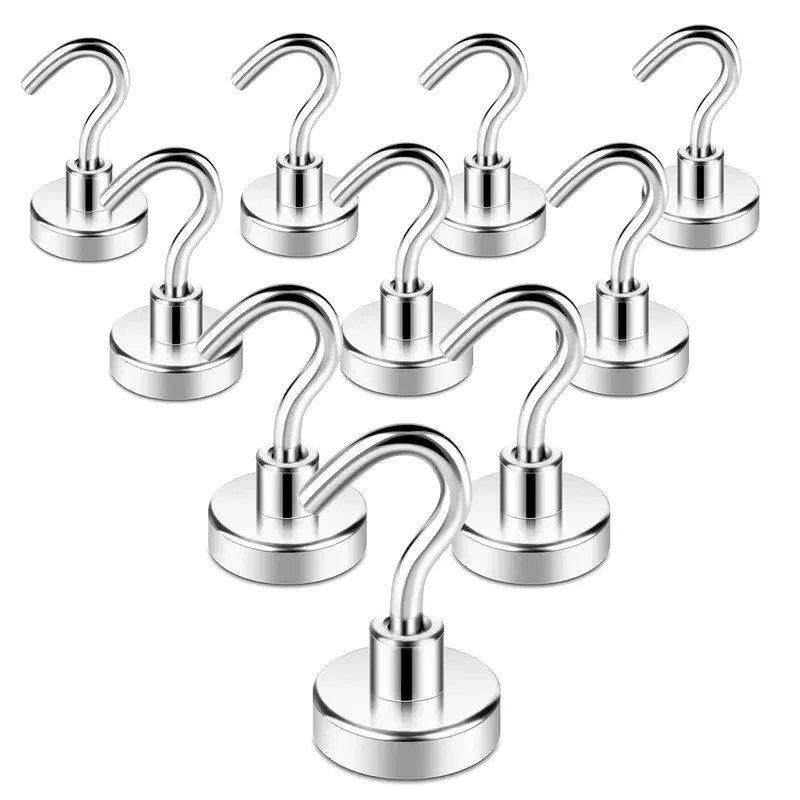 D36/42/48/60/75mm-Neodymium Hooks Heavy Duty, Rare Earth Neodymium with Hooks for Hanging, Neodymium Hanger Strong Cruise