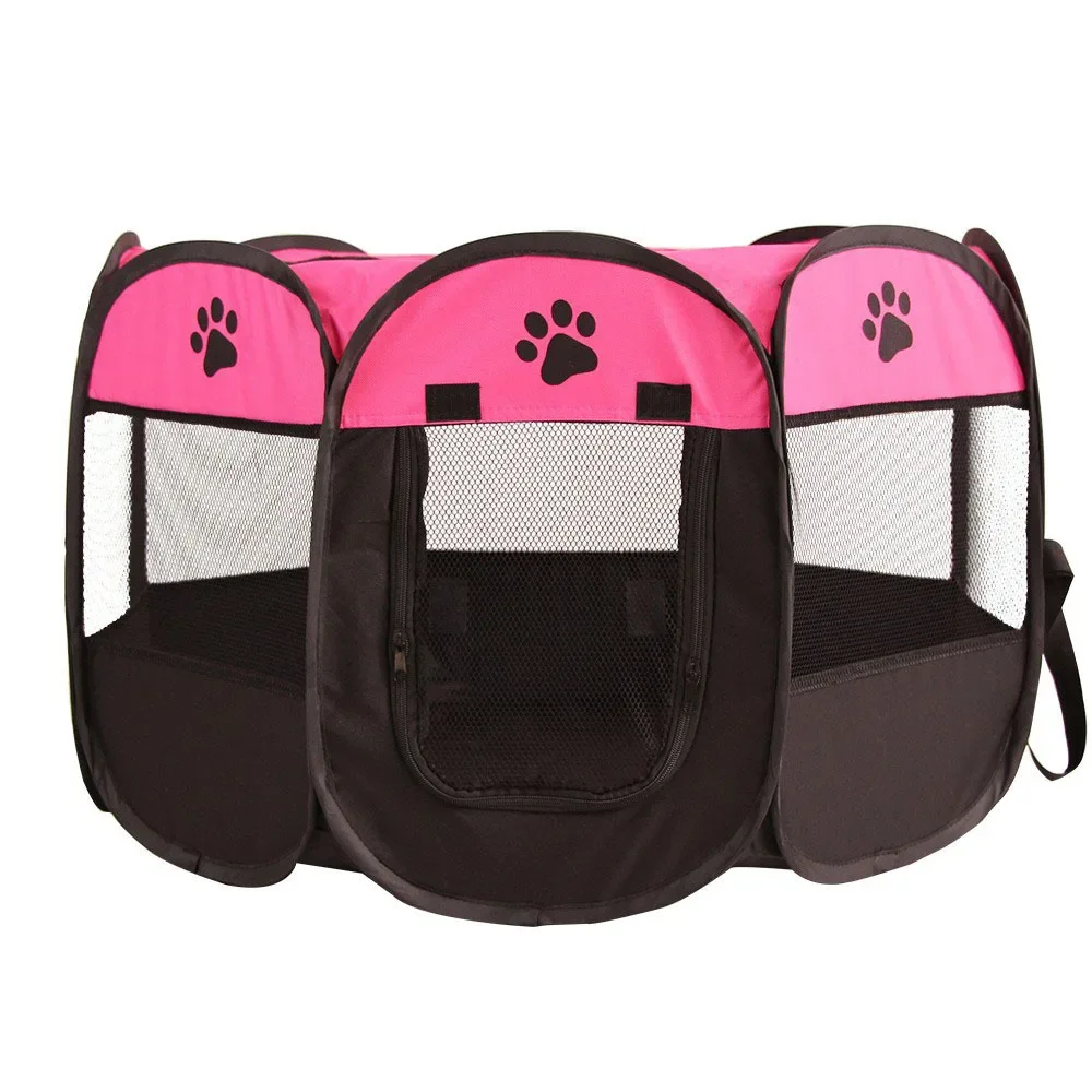 Folding Pet Playpen Accept Custom Brand Label Printing Portable Pet Playpen Tent