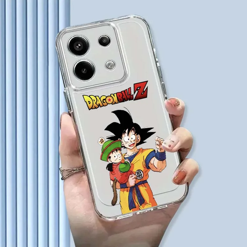 

D-Dragon B-Ball Animation Art For Xiaomi Mi Poco F2 F3 F4 F5 F6 X5 X6 X7 Pro Protection Transparent Phone Case