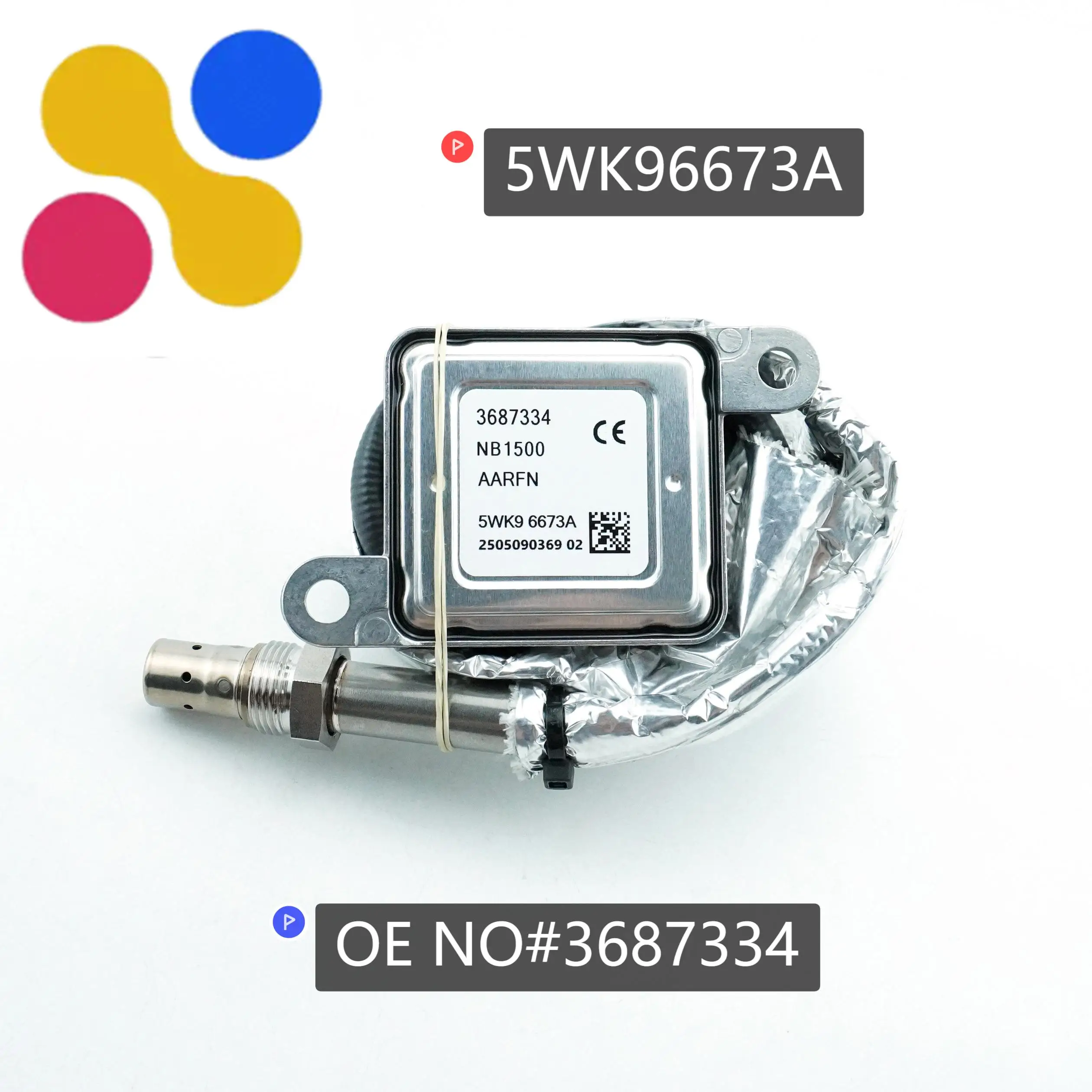 

5WK96673A 3687334 New Wholesale Nitrogen Oxide Sensor NOX Sensor Fits for Cummins 12V 3687334RX 5WK9 6673A Car Spare Parts