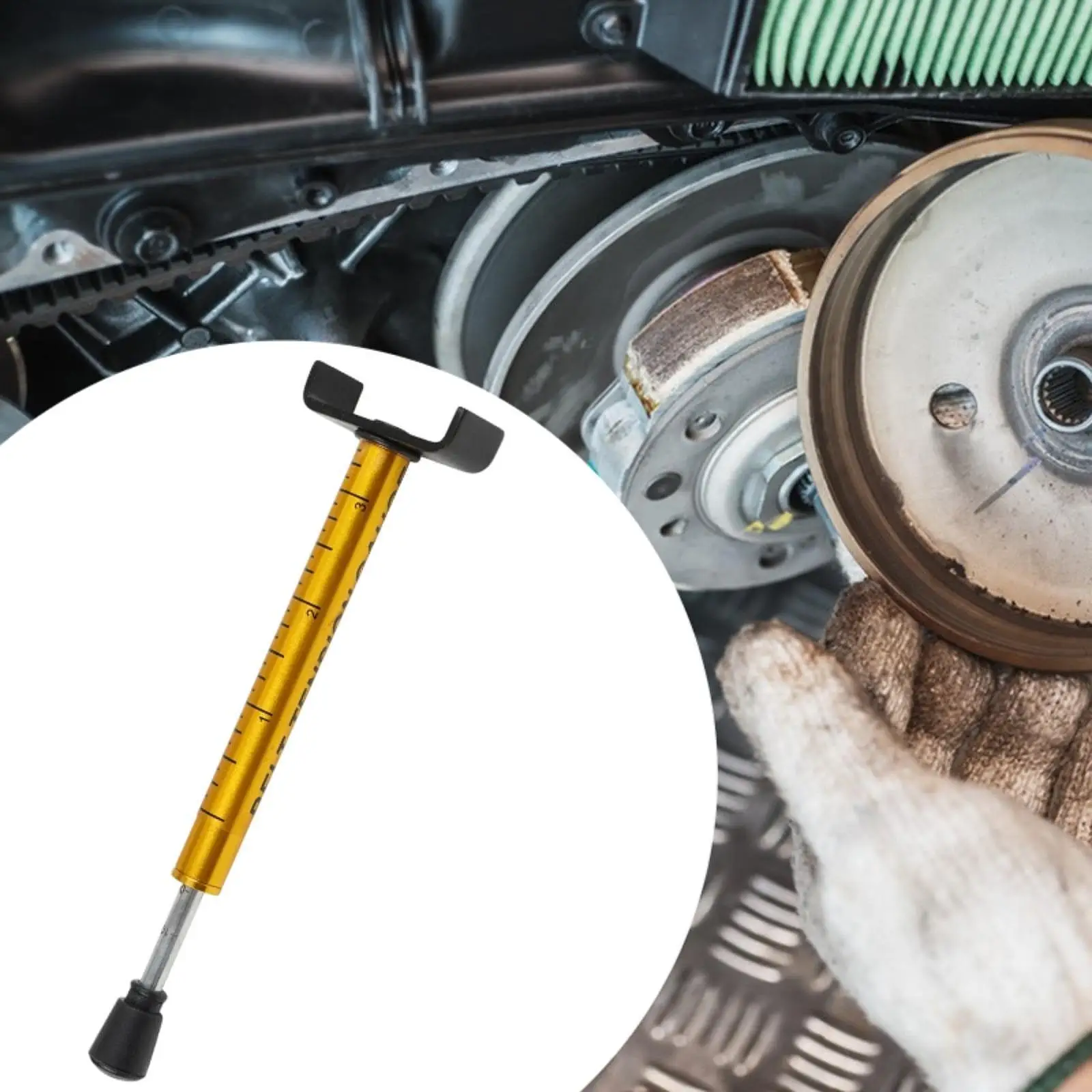 

Железная конструкция, универсальный датчик натяжения ремня для обслуживания автомобильных мотоциклов, простой в использовании инструмент для тестера ремня ГРМ