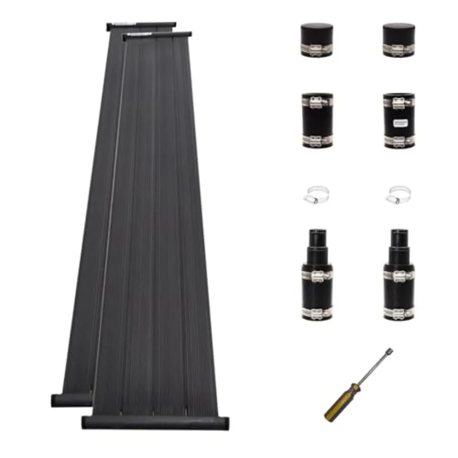 

SunSplasher SP212 Комплект солнечного отопления для бассейна своими руками для надземных бассейнов В комплект входит всем соединительным оборудованием для 1-1/4 дюйма. или 1-1/2 дюйма.