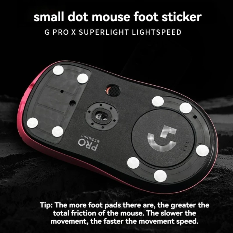 

Small Round Dot Mouse Foot Sticker Customized Mouse Skates Suitable for Glass/resin Mouse Pads Mechanical Keyboard Accessories