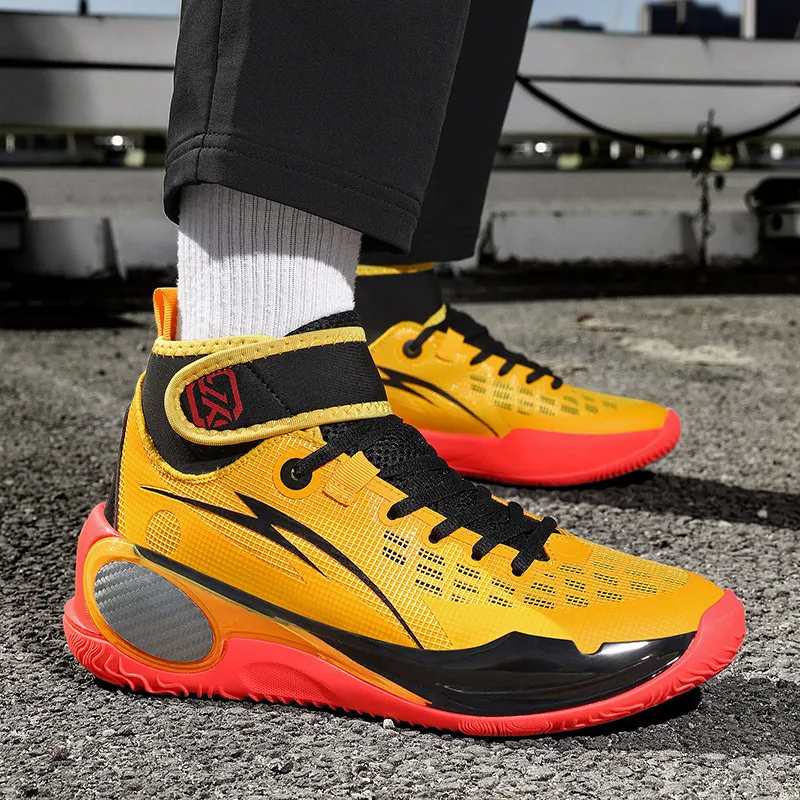 Men's Basketball Shoes Cushioned Basketball Shoes for Men and Women Outdoor Anti-Slip Sports Training Shoes Casual Sports Shoes