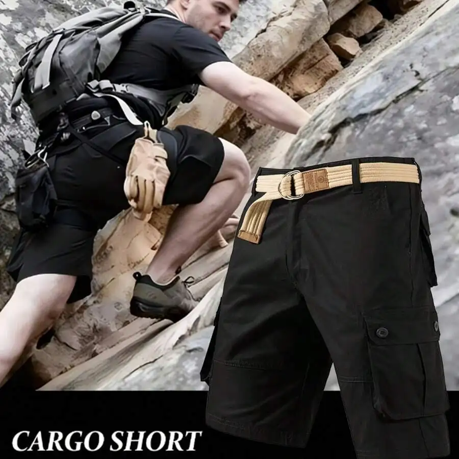 

Mens Cargo Shorts With Multi Pockets Tactical Outdoor Hiking Shorts Breathable Durable