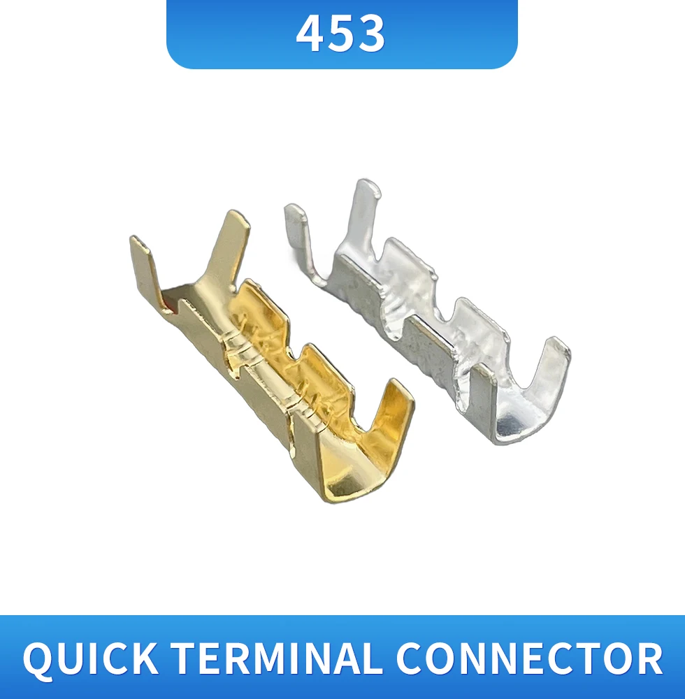 DJ453 crimping buckle/double U-shaped copper buckle 0.5-1.5mm quick wiring terminal and U-shaped docking terminal with wire buck