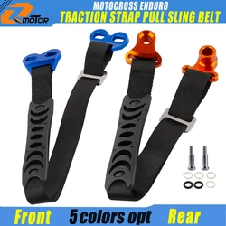 Correa de tracción de rescate CNC, cinturón de eslinga para Yamaha KTM Kawasaki Suzuki Honda Husqvarna CRF YZ KX EXC SX Road Motocross Enduro