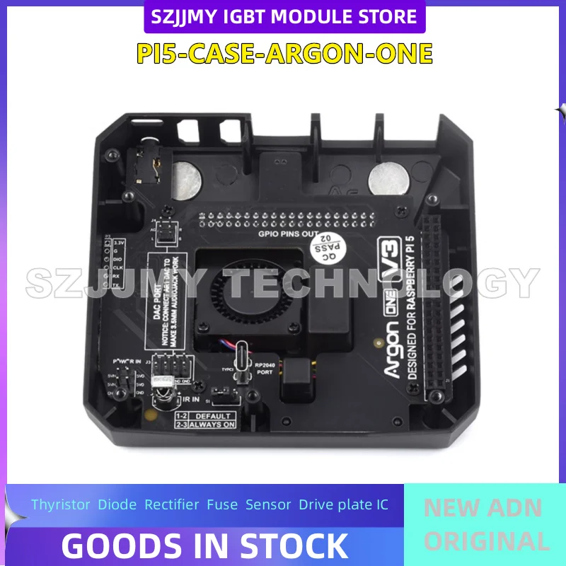 Raspberry Pi 5th generation ARGON ONE V3 aluminum alloy shell metal case with built-in cooling fan  NEW ORIGINAL IN STOCK