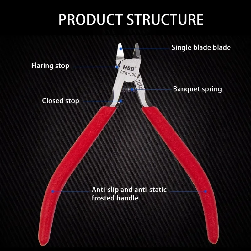 New HSD Model Pliers Ultra-thin Single-edged Gundam Model Making Tools Suitable for Beginners To Repair Fix Plastic Model Tools