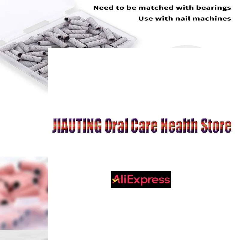 1 doos Nail Mini Schuren Ring Band 3 MM Elektrische Manicure Nail Boor 120/150/180/240 Grit Gel Nagellak Verwijderen Manicure Tool