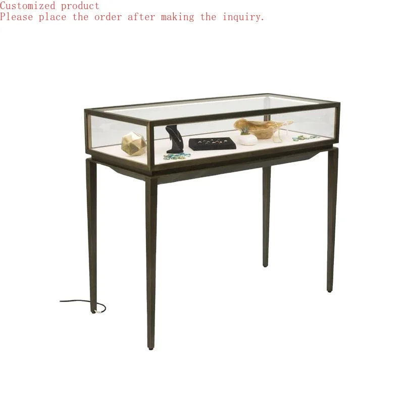

Custom.Wholesale and Retail Necklace Jewelry Set Glass Counter Round with Drawer Display case Stand Cabinets Racks for Store