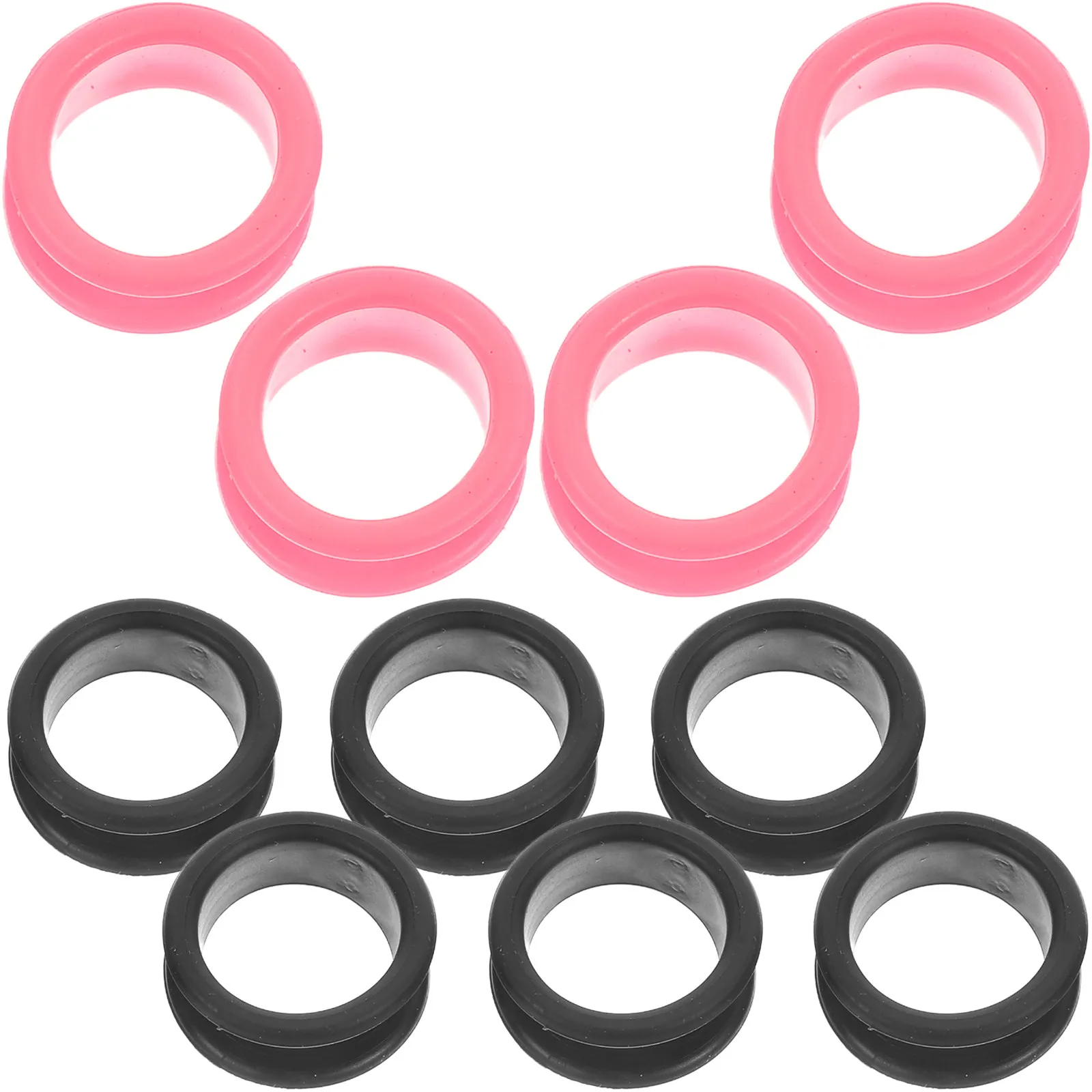 

10Pcs Hairdressing Scissor Finger Rings Silicone Professional Shear Finger Protectors Non Slip Scissor Accessory for Pet