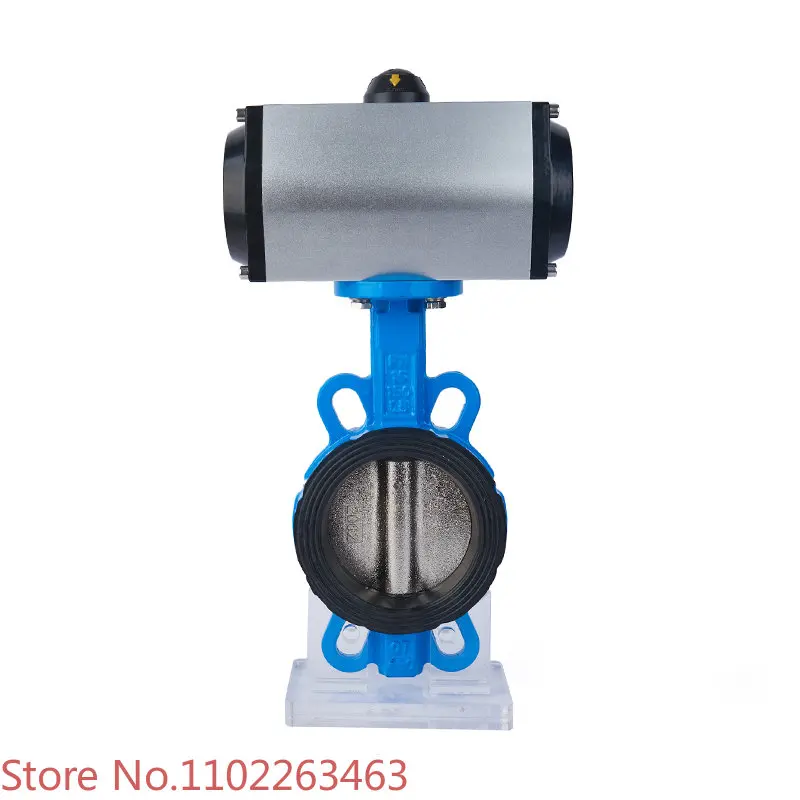 Pneumatic valve D671X wafer type ethylene-propylene butterfly valve stainless steel dn50 65 80 100 125 150