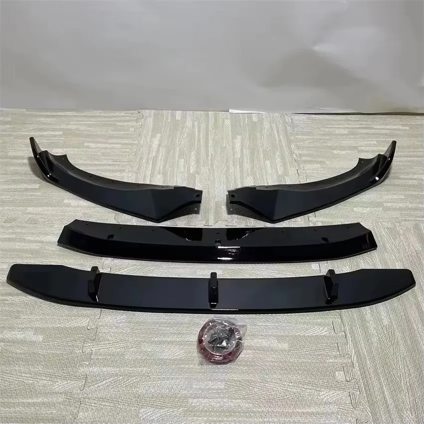 4 Stuks Auto Voorbumper Splitter Lip Diffuser Spoiler Zwart Voor Bmw X3 G01 & X4 G02 M40i M40d M-Pack M-Sport 2017-2021 Guard Cover
