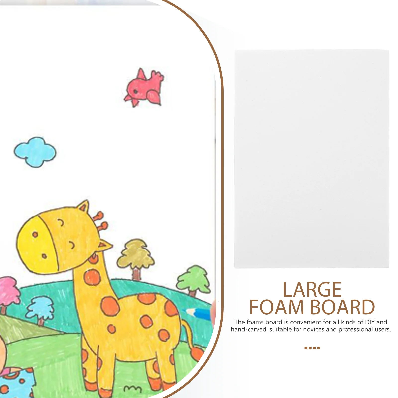 

10Pcs Large Foam Boards Blank Foam Board Project Board Art Crafts White Sheets