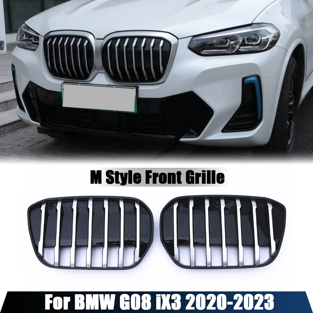 

Car Front Bumper Kidney Grill For BMW G08 iX3 2020 2021 2022 2023 2024 M Style Air Intake Grille Racing Grills Car Accessories