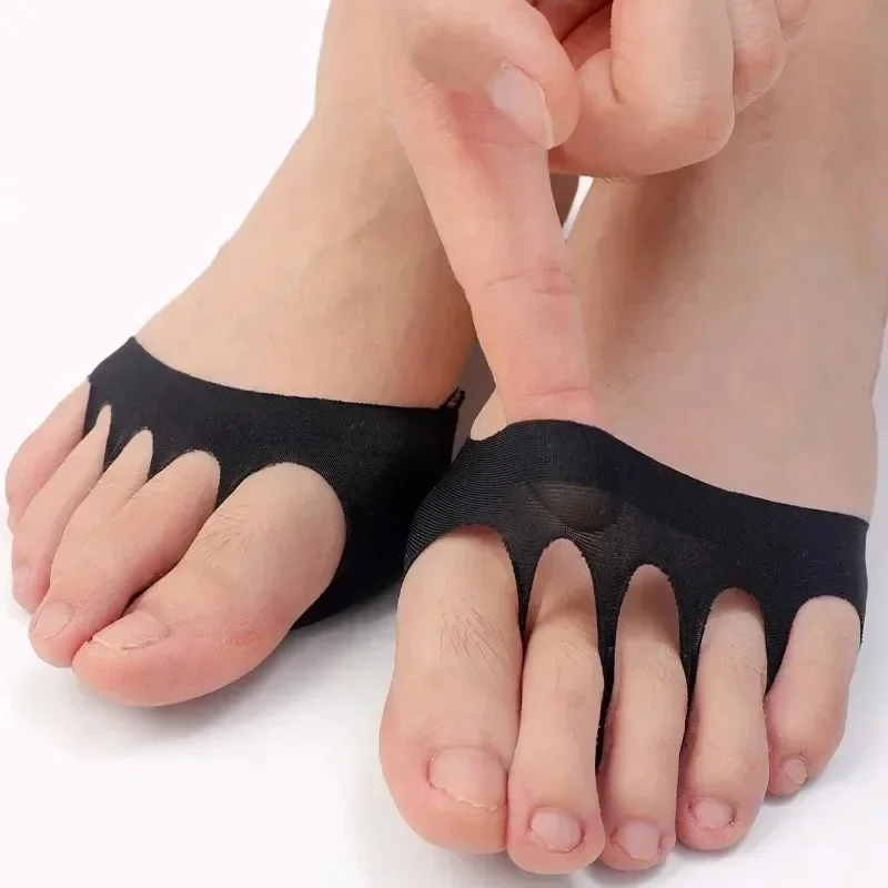 1-4Pairs Invisible Forefoot Pads Soft High Heel Shoes Half Insole Pain Relief Feet Protective Cushion Toe Massaging Support Pads