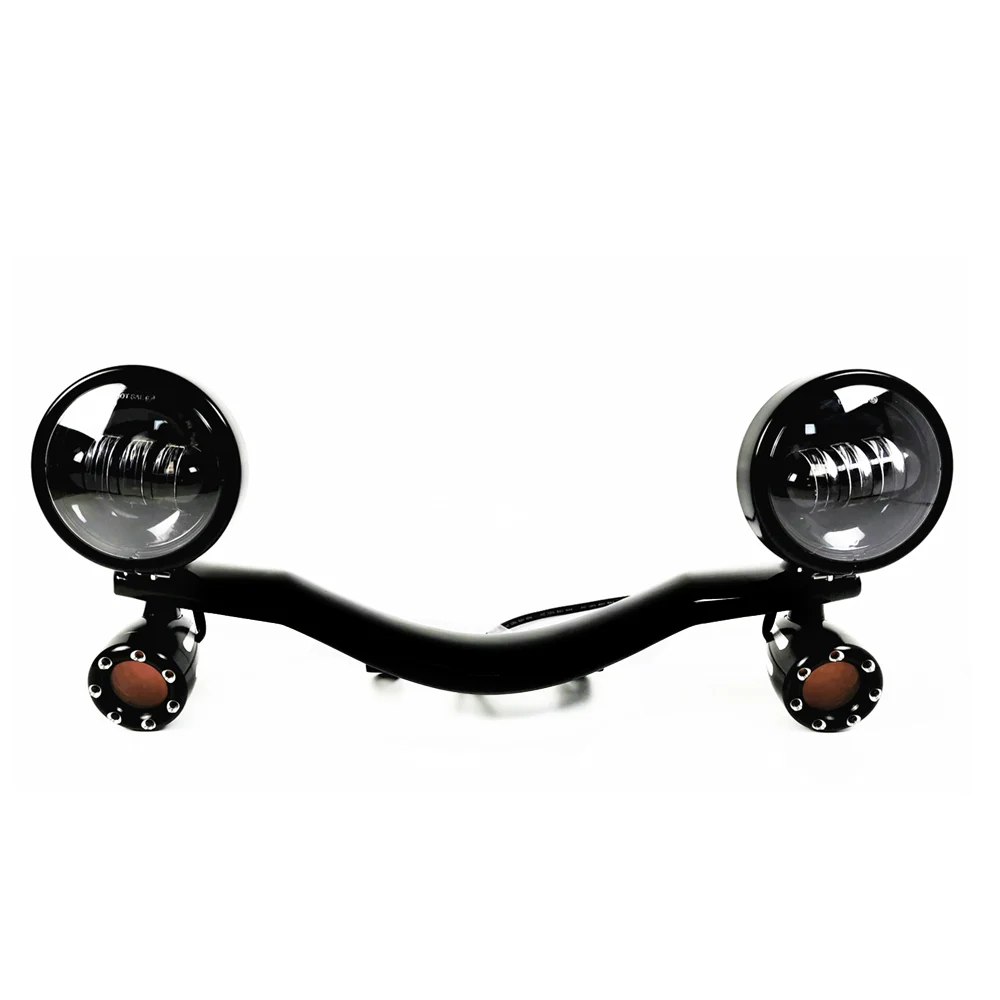 Afbeelding 7: motorfiets led extra lamp kit mistlamp kit geschikt voor Harley Softail Heritage Classic FLSTC 18-24