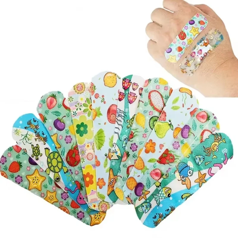 

10-480Pcs Cartoon Animal Pattern Band Aid Hemostasis Bandages First Aid Emergency Kit Wound Plaster Patches For Kids no box