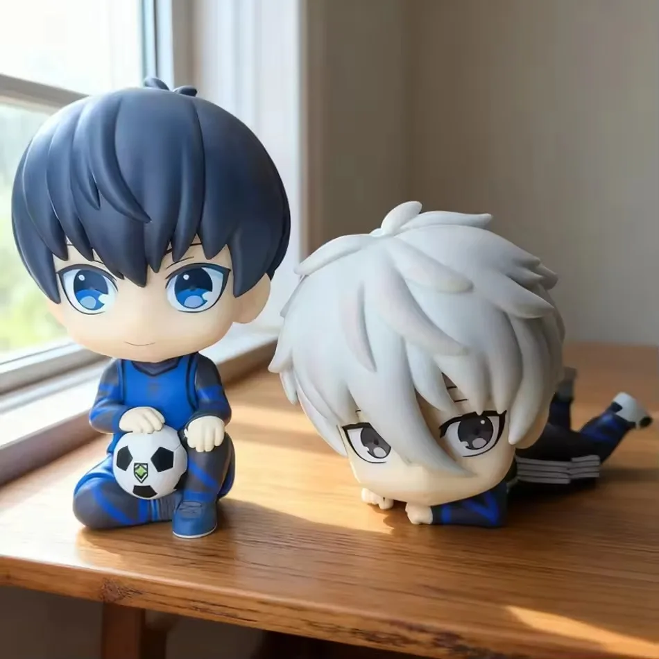 Figurines d'action BLUE LOCK Isagi Yoichi Nagi Seishiro, Figurine de dessin animé Version Q, modèle à collectionner en PVC, poupée pour enfants, jouets cadeaux