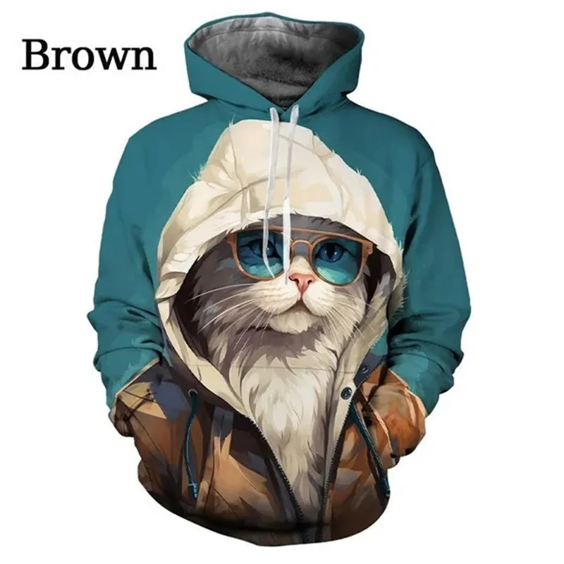 Cool Designs Cat Graphic Hoodie Men Clothing 3D Printed Funny Kids Hoodies Women Harajuku Fashion y2k Pullovers Sweatshirt Hoody