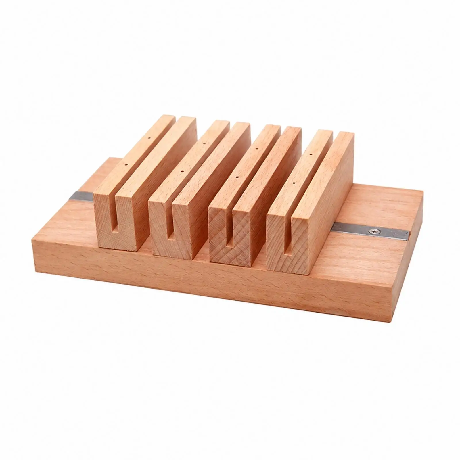 Portable Leather Drying Rack for Handmade Leathercraft with Grooved Panels and Metal Track for Workshop Use