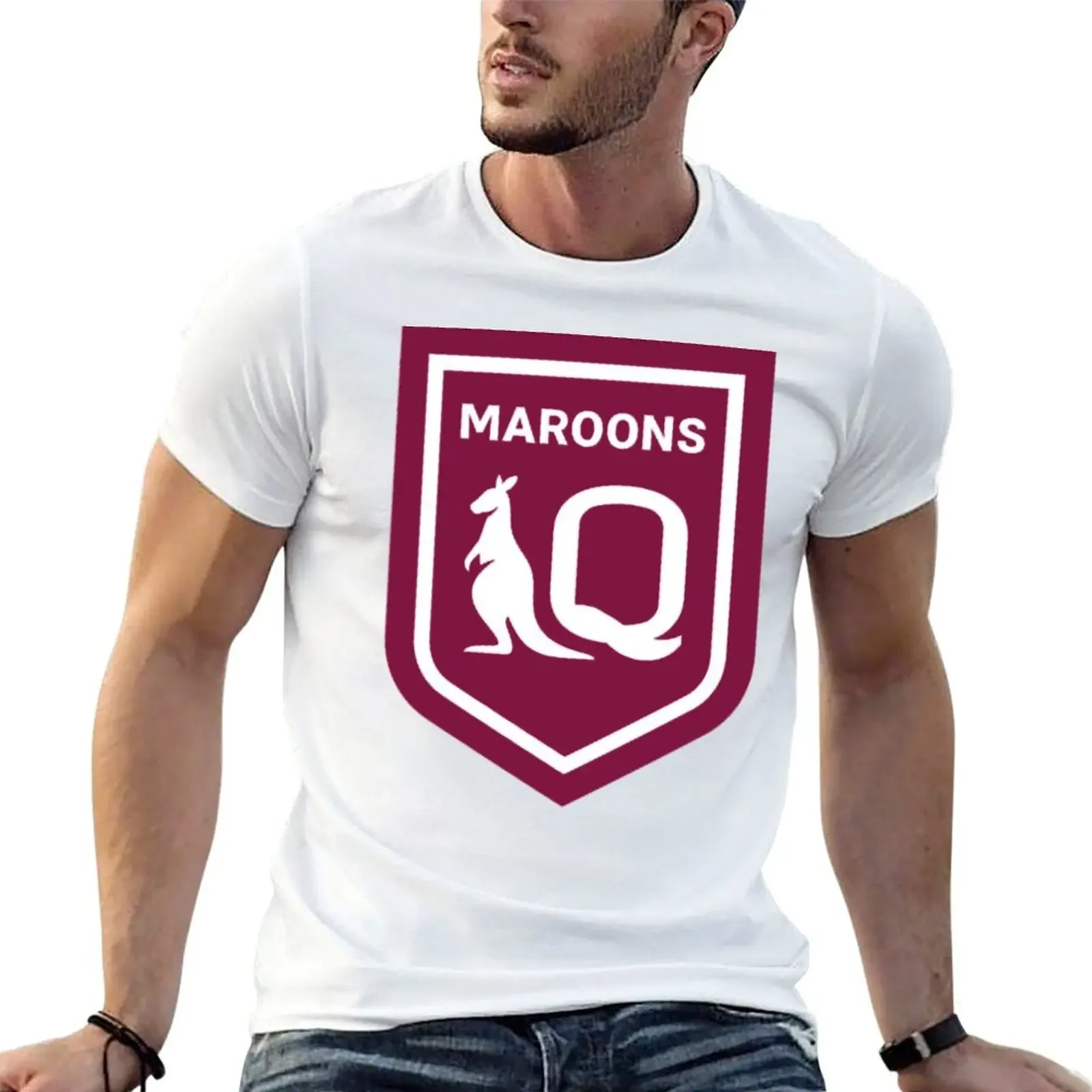 Copy of queensland maroonst T-Shirt vintage clothes anime stuff graphic shirts shirts graphic tees luxury clothes men