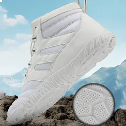 Men Snow BareFoot Casual Shoes New Winter Booties Outdoor Work Shoes Ladies Warm Fur Men Ankle Shoes Male Snow Boots Big Size 49