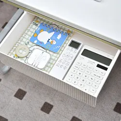 Desk Organizers Storage Drawer Self-adhesive Storage Box Office Stationery Tools Organizers Knife Fork Kitchen Organizer Makeup