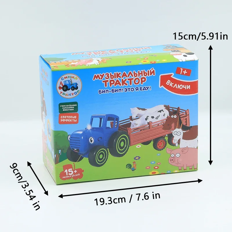 Tractor Toy Car with Farm Animal Models Early Educational Toy Great Gift for Pretend Play and Early Developmental Learning