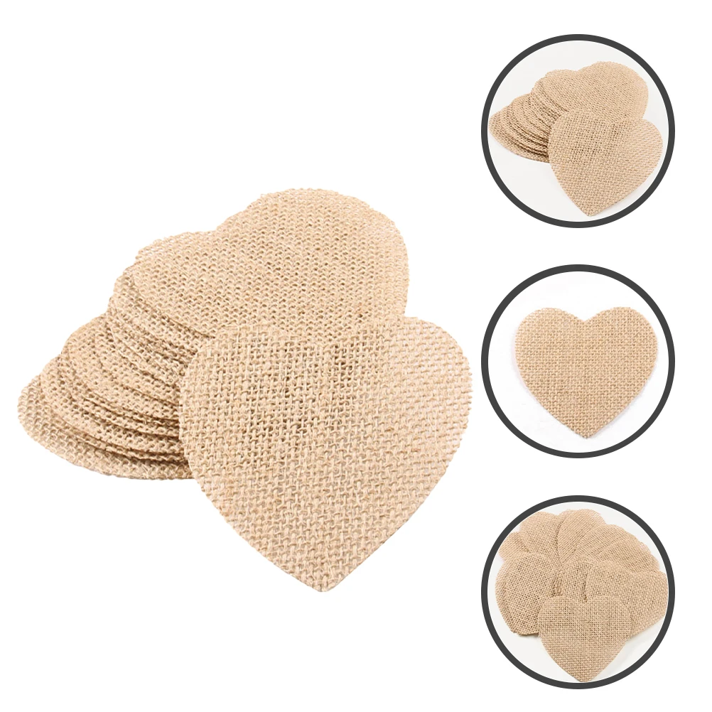 

20pcs Christmas Burlap Cutouts Ornaments Hanging Crafts Unfinished Shapes For Tree Wall Sewing Painting Diy Decoration Burlap