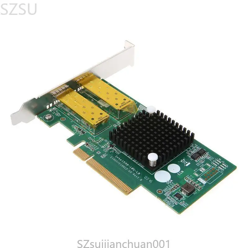 SZSU Dual Gigabit Port PCIe 10 1000m Server -Netzwerkkarte für 82599 PCIe -Adap