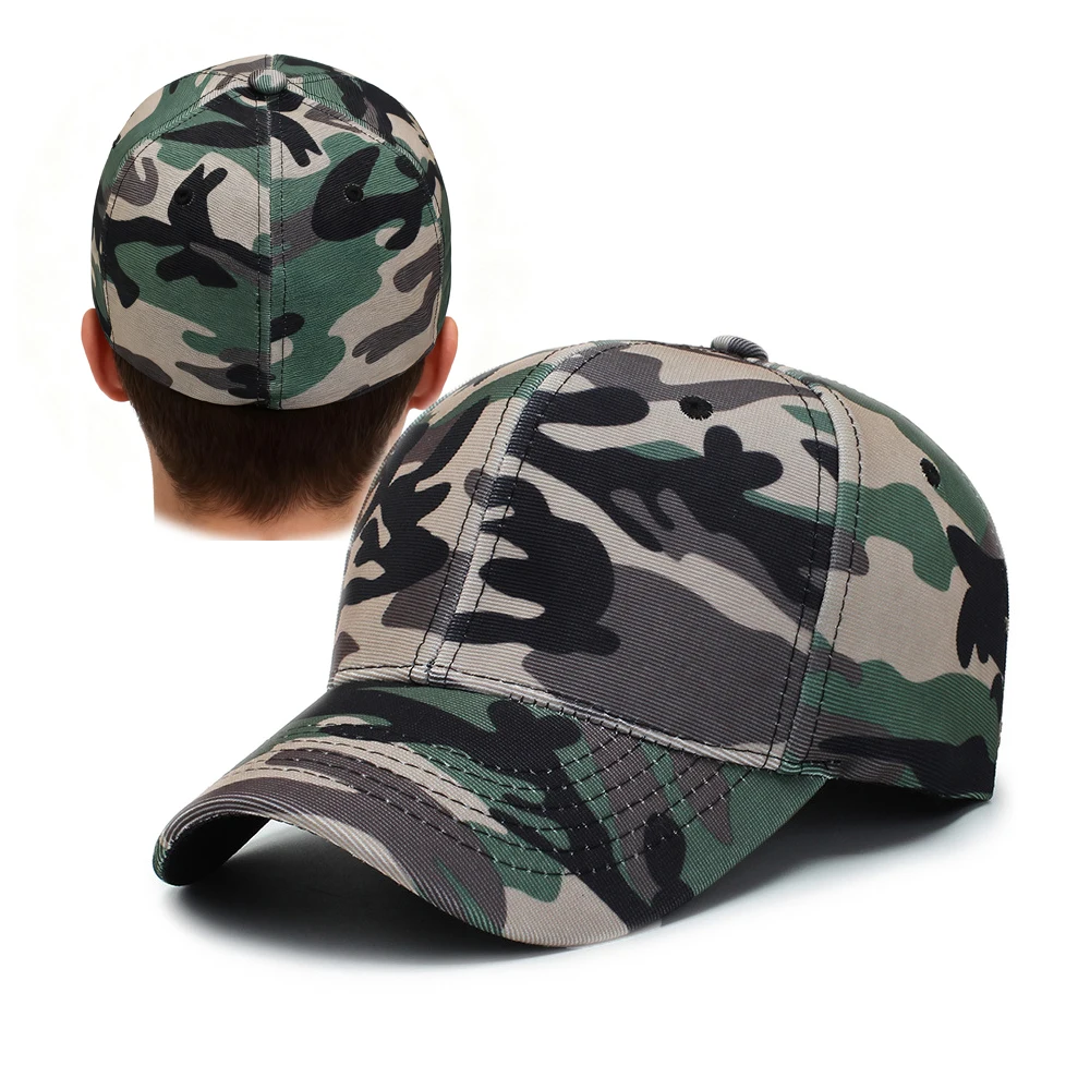 

Full Fitted Closed Camouflage Tactical Stretch Caps Hats Men Dad New Military Flex Hiphop Bill Hat Fit Visor Baseball Era