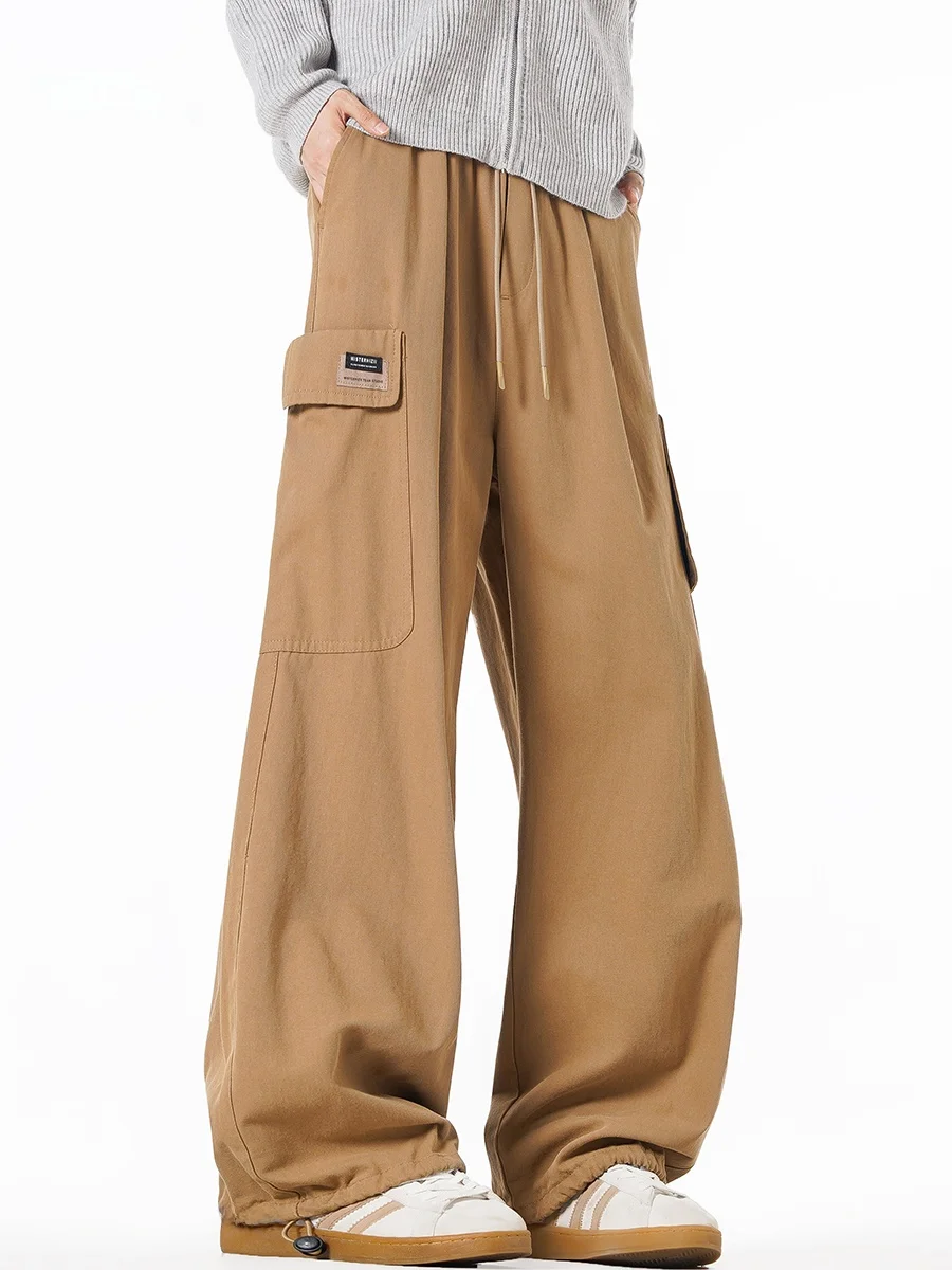 

Мужские рабочие брюки: осенняя новинка, прямые, свободные, повседневные, удобные, хлопковые, карго