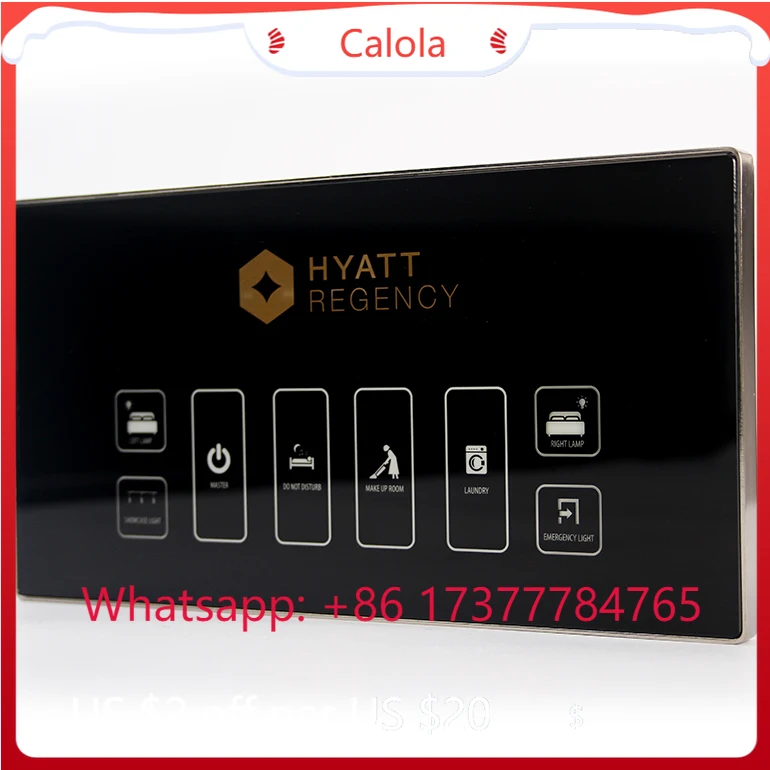 12V DC RS485 Tempered Glass Touch Control Panel Bedside Mount With RCU