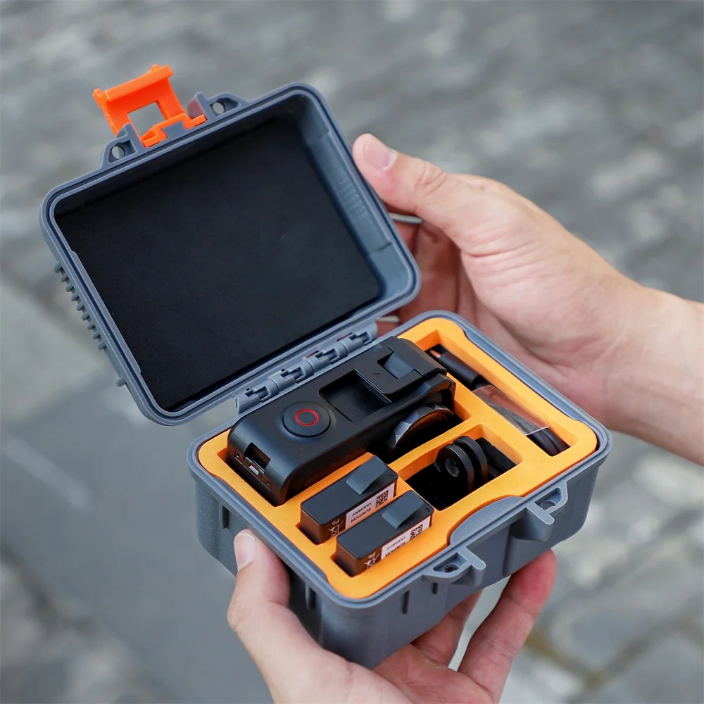 Kotak Tas Penyimpanan untuk DJI OSMO Action 5 Pro/4/3 Mini Tas Pembawa Keamanan Tahan Ledakan Aksesori Drone Penutup Portabel Tangan