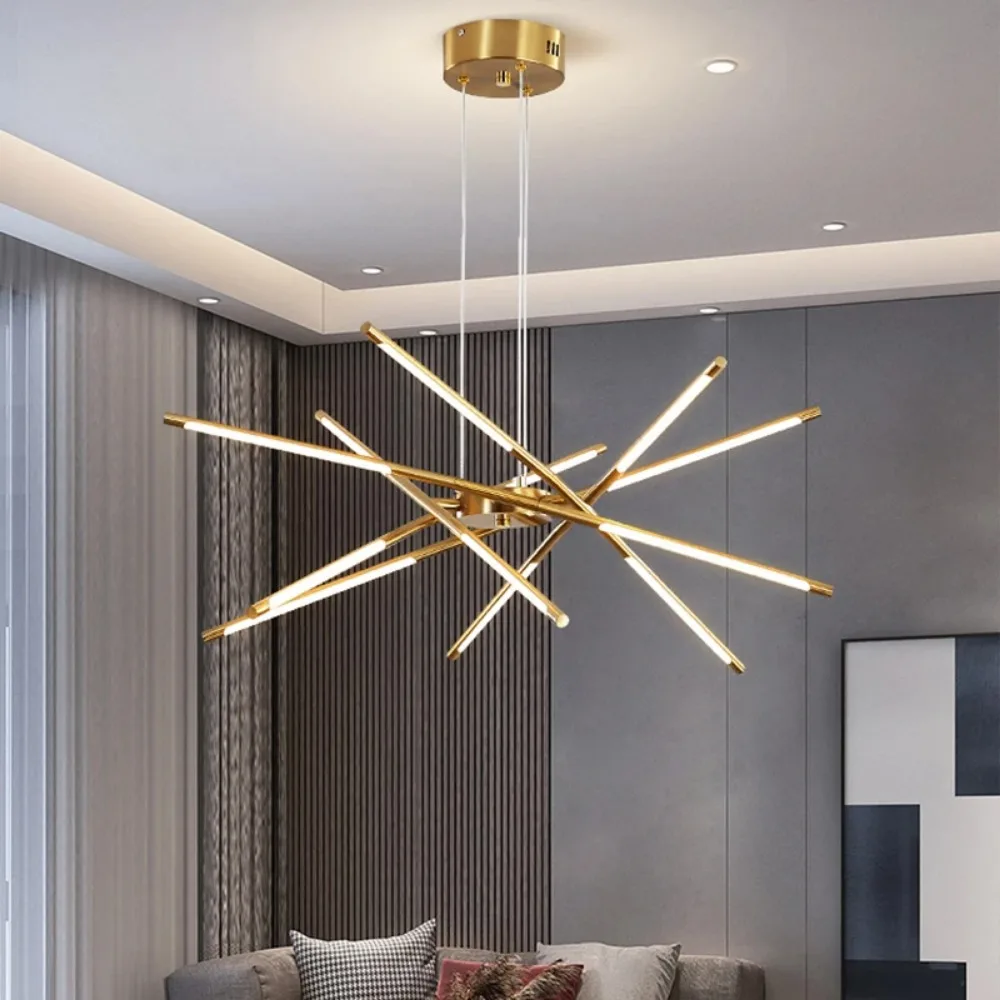 Modern Led Chandelier Remote Control for Living Room Dining Room Bedroom Kitchen Ceiling Pendant Light Design Suspension Lamp