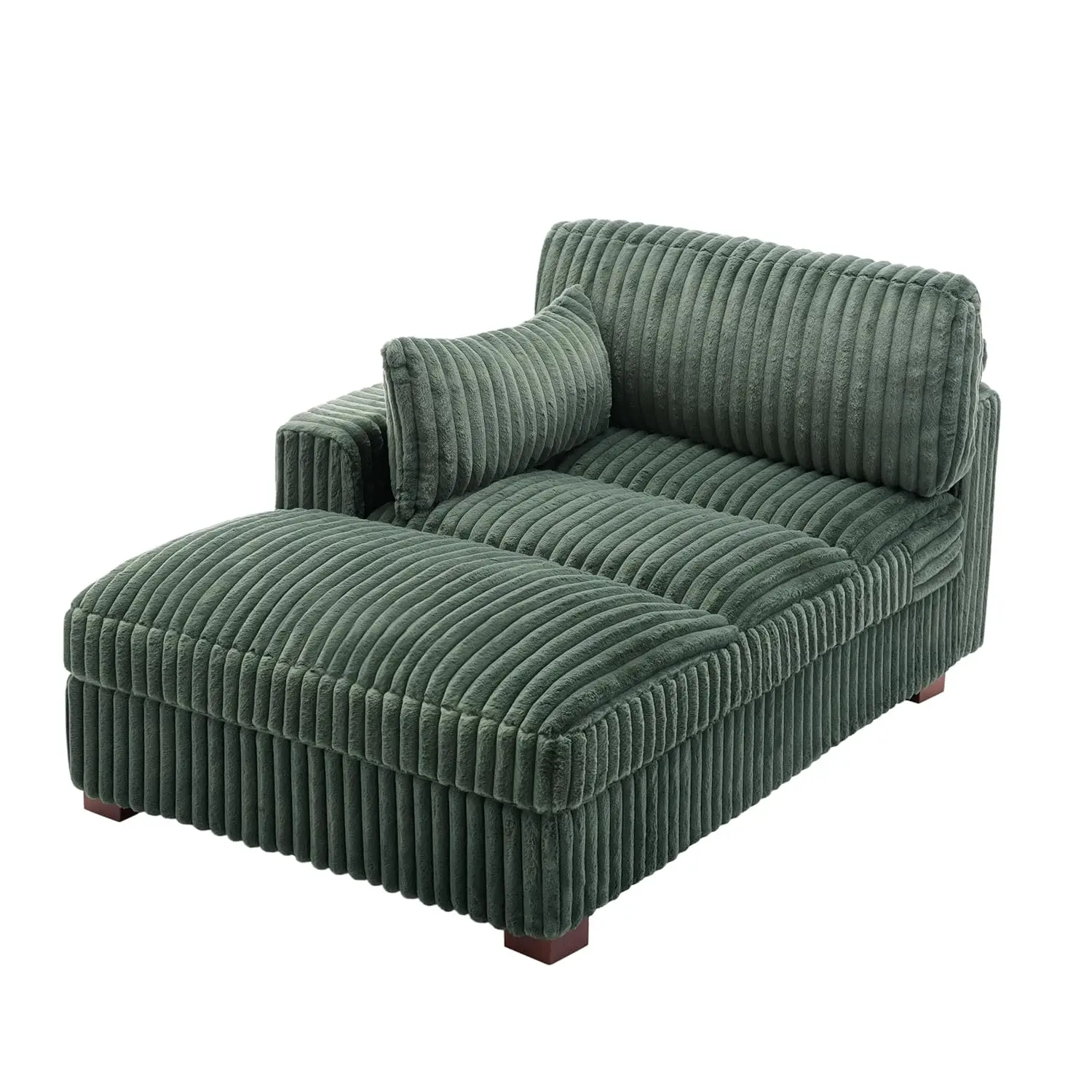 

Chaise Lounge Chair Indoor, Oversized Upholstered Sofa Bed for Living Room, Fluffy Plush Faux Fur Sleeper Couch Reading Chair Cl