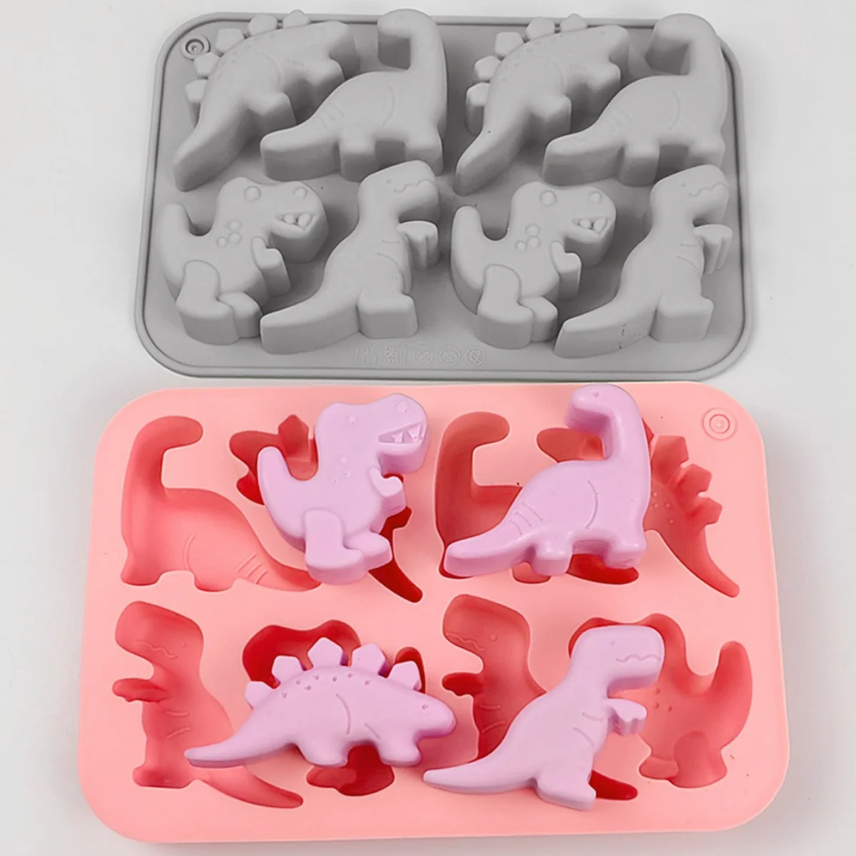 Jurassic Dinosaur Chocolate Silicone Mold Dragon Cake Decor Candy Jelly Baking Tool Candle Soap Mould Ice Tray Home Decor Gifts